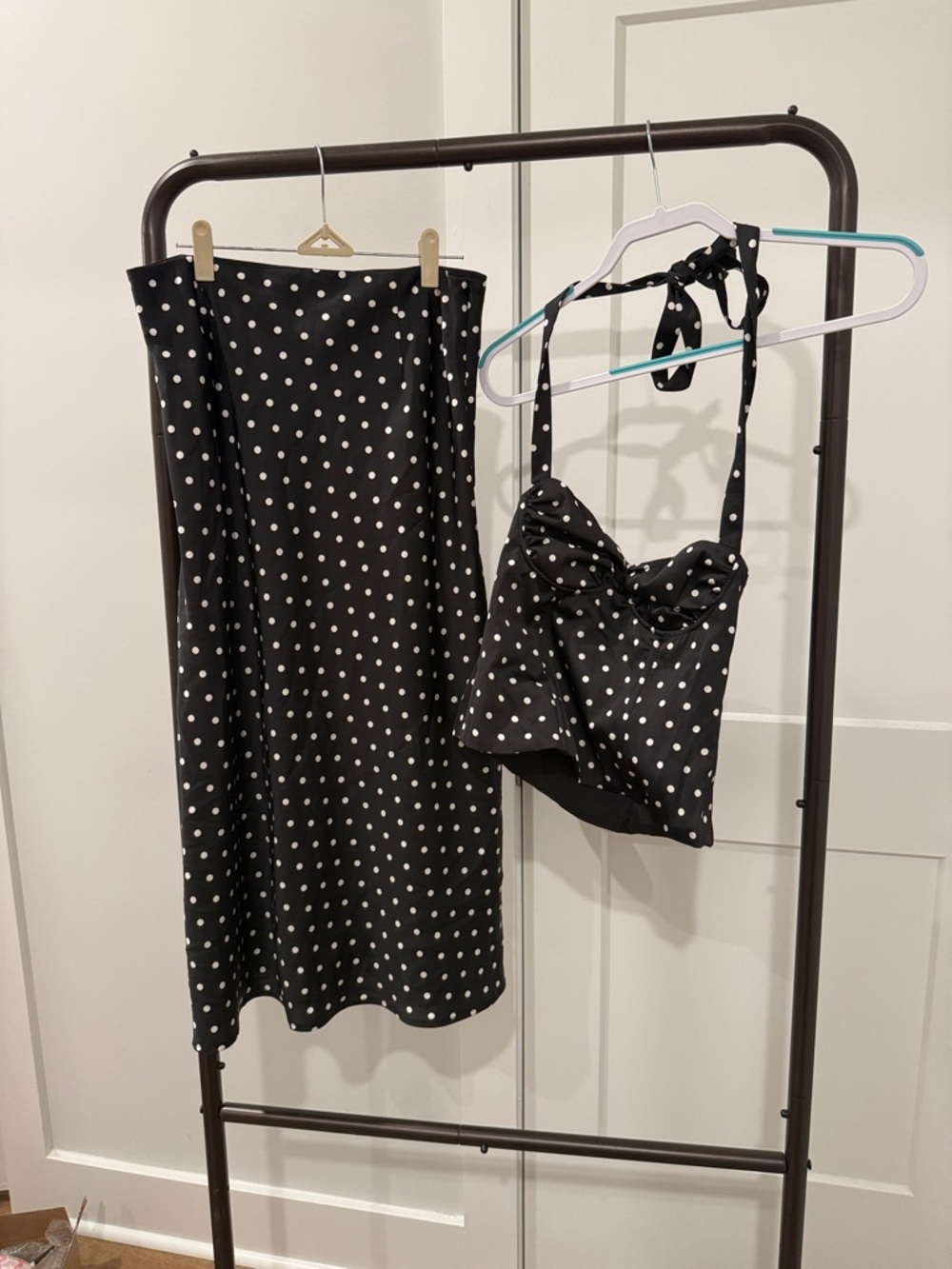 Peppermayo Breanne Skirt Set - Black Polka Dot - Picture 5 of 6